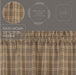 Sawyer Mill Charcoal Plaid Swag Set of 2 36x36x16