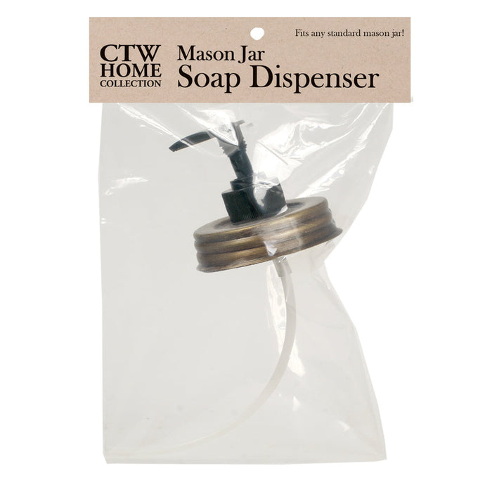 Mason Jar Soap Dispenser Lid - Antique Brass - Box of 4