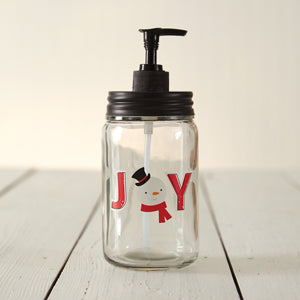 Joyful Snowman Soap Dispenser