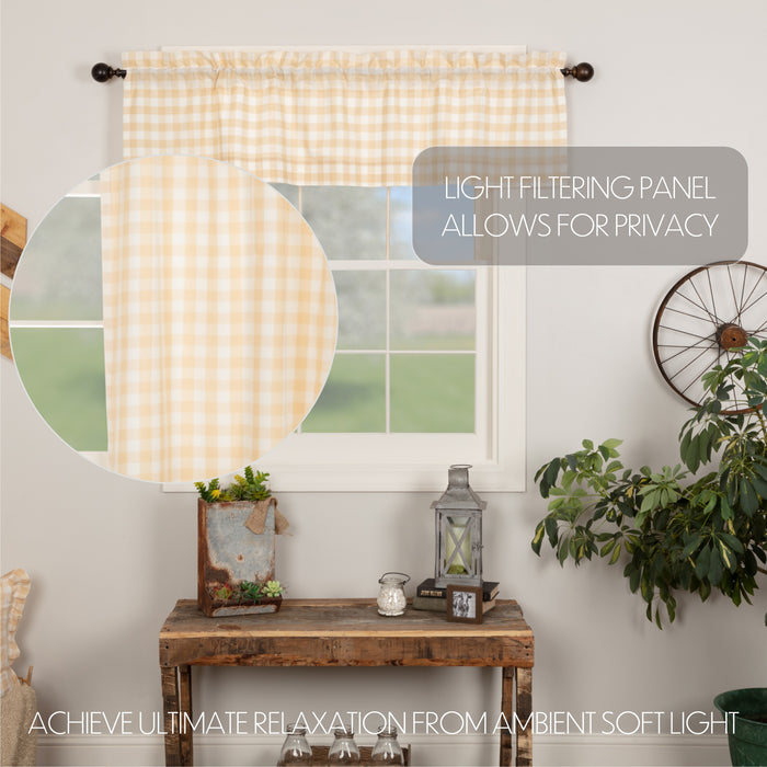 Annie Buffalo Tan Check Valance 16x60