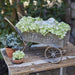 Farmhouse Denim Tabletop Wheelbarrow