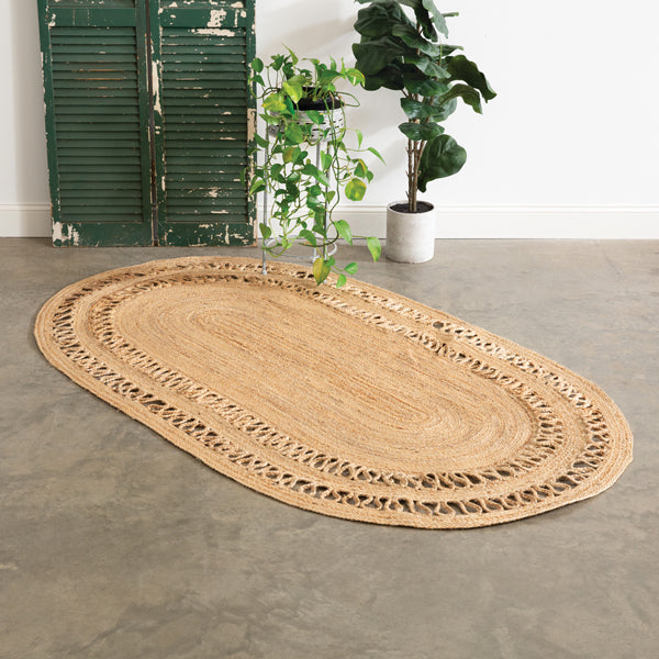 Braided Jute Oval Rug