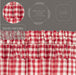 Annie Buffalo Red Check Ruffled Short Panel Set of 2 63x36