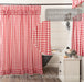 Annie Buffalo Red Check Ruffled Shower Curtain 72x72