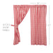 Annie Buffalo Red Check Short Panel Set of 2 63x36