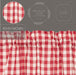 Annie Buffalo Red Check Prairie Long Panel Set of 2 84x36x18