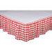 Annie Buffalo Red Check Twin Bed Skirt 39x76x16