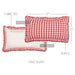 Annie Buffalo Red Check Ruffled King Sham 21x37