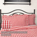 Annie Buffalo Red Check Ruffled King Sham 21x37