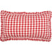 Annie Buffalo Red Check Ruffled King Sham 21x37