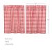 Annie Buffalo Red Check Tier Set of 2 L36xW36