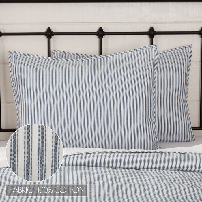 Sawyer Mill Blue Ticking Stripe Standard Sham 21x27