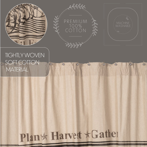 Sawyer Mill Charcoal Plow Shower Curtain 72x72