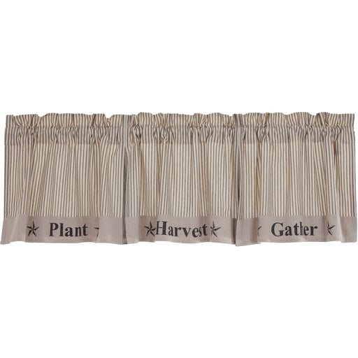 Sawyer Mill Charcoal Gather Valance 20x90