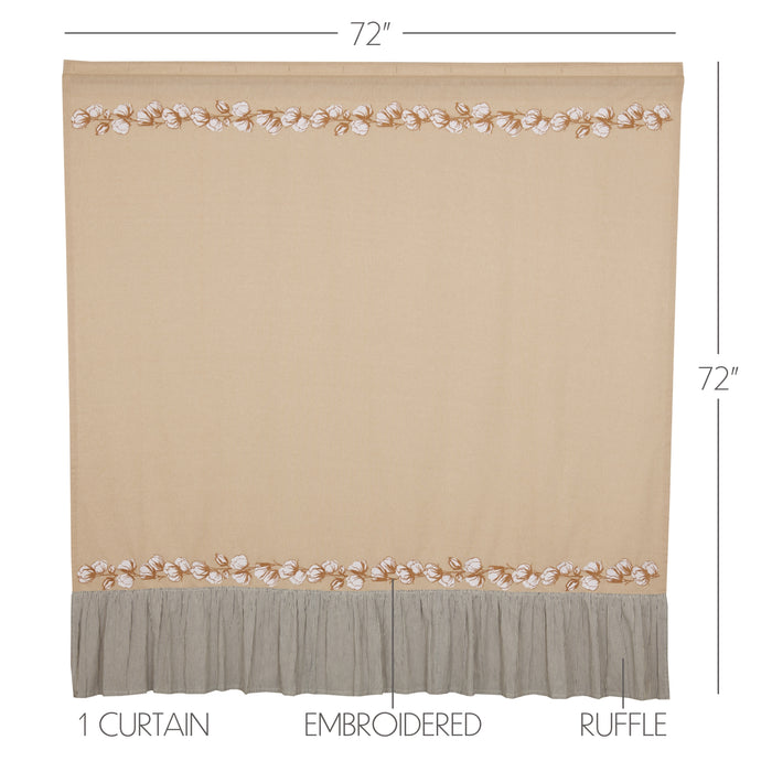 Ashmont Cotton Shower Curtain 72x72