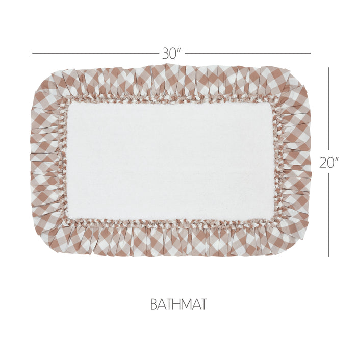 Annie Buffalo Portabella Check Bathmat 20x30