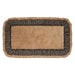 Burlap Natural w/ Black Check Bathmat 27x48