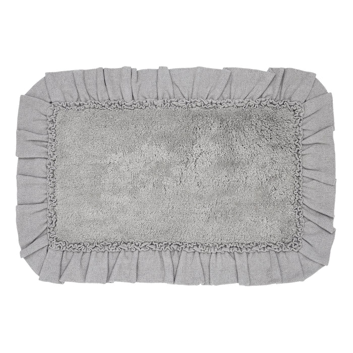 Burlap Dove Grey Bathmat 20x30