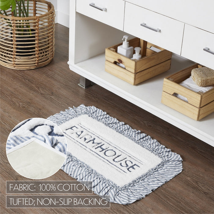 Sawyer Mill Blue Farmhouse Bathmat 20x30