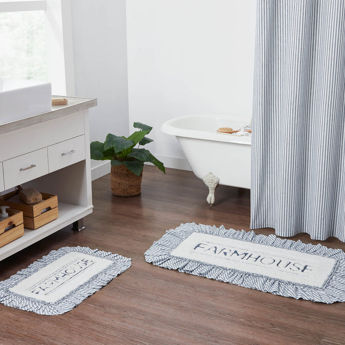 Sawyer Mill Blue Farmhouse Bathmat 27x48