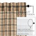 Cider Mill Plaid Prairie Long Panel Set of 2 84x36x18