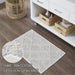 Frayed Lattice Oatmeal Bathmat 20x30