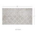 Frayed Lattice Oatmeal Bathmat 27x48