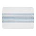 Antique White Stripe Blue Indoor/Outdoor Placemat Set of 6 13x19