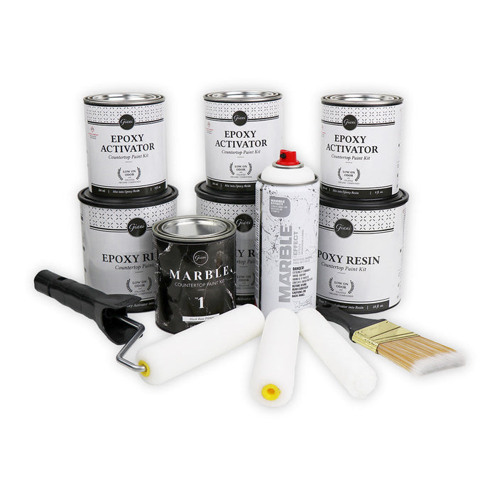 Giani Belgotta Black Marble Countertop Paint Kit