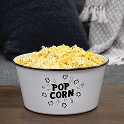 Enamel Popcorn Art Bowl