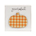 Grateful Plaid Pumpkin Block