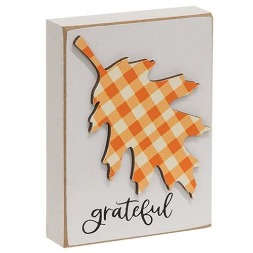 Grateful Plaid Leaf Block