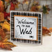 Welcome to Our Web Layered Block Sign