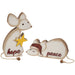 2/Set Hope & Peace Chunky Mouse Sitters