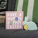 2/Set Hoppity Easter & Green Check Chunky Bunny Sitter