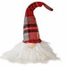 *Sm Plush Red Plaid Santa Gnome