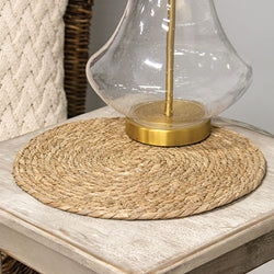 Natural Straw Round Mat