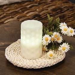 Natural Corn Husk Round Candle Mat