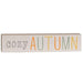 Cozy Autumn Multi Color Wood Block