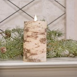 Birch Look LED Votive Candle - 2 x 4 in