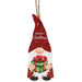 Merry Christmas Gnome With Gift Wooden Ornament