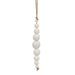 *Medium Glittered White Wood Icicle Ornament