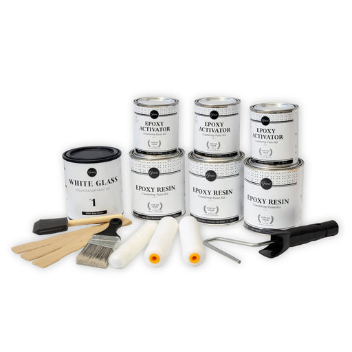 Giani White Glass Countertop Paint Kit