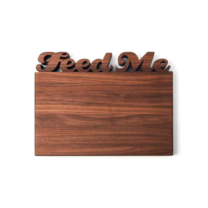 Personalized Cutting Board - Small Script Font Walnut