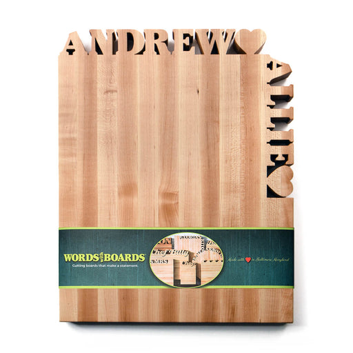 Personalized Cutting Board ~ Top & Side