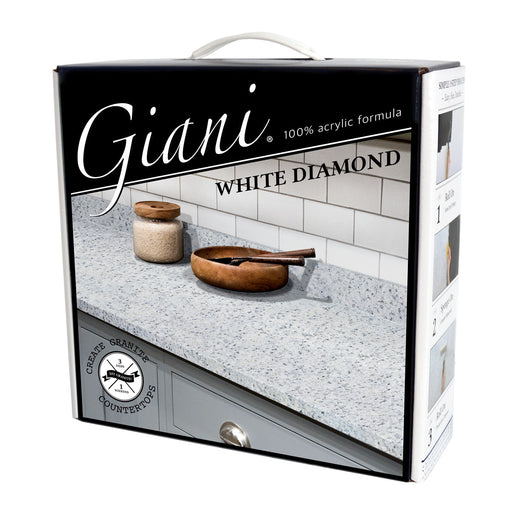 Giani Granite 2.0 - White Diamond Countertop Kit 100% Acrylic