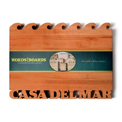 Personalized Cutting Board ~ Waves